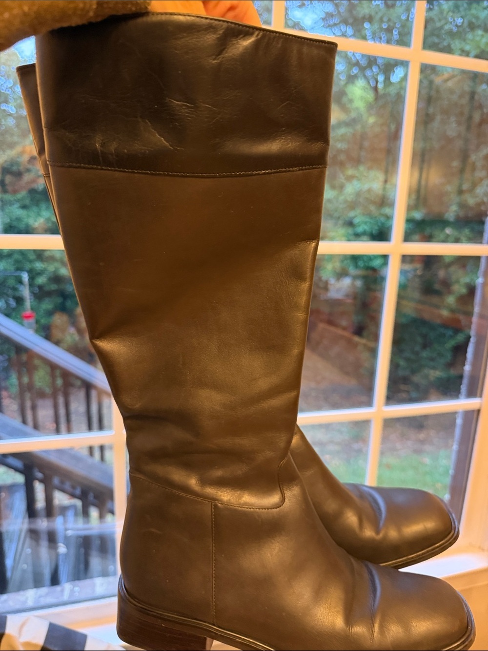 Ann Taylor Chocolate Brown & Black Boots 7